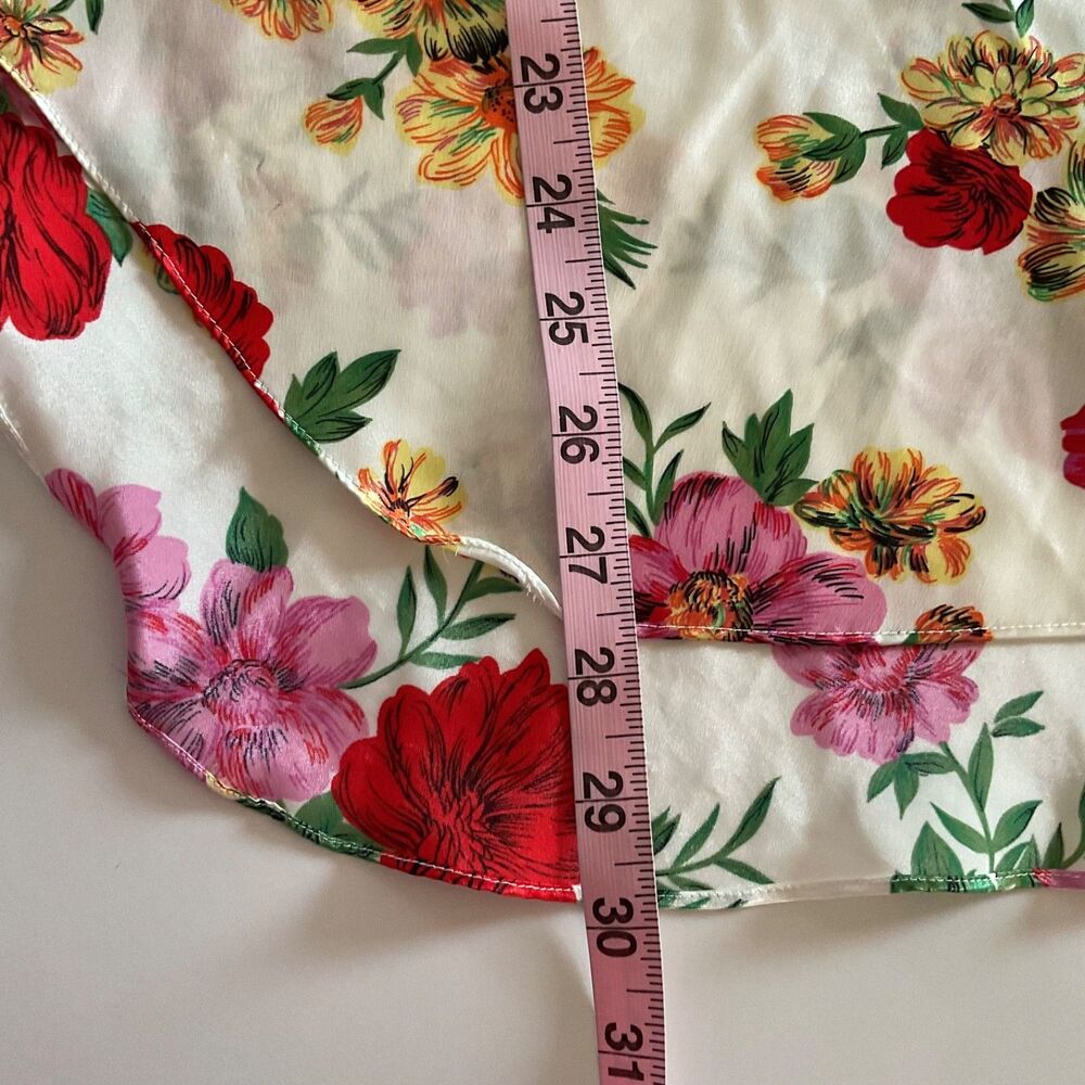 VTG 90s Y2K Victoria's Secret Gold Label Floral Lace Cami Slip Mini Dress Size P - Picture 7 of 8